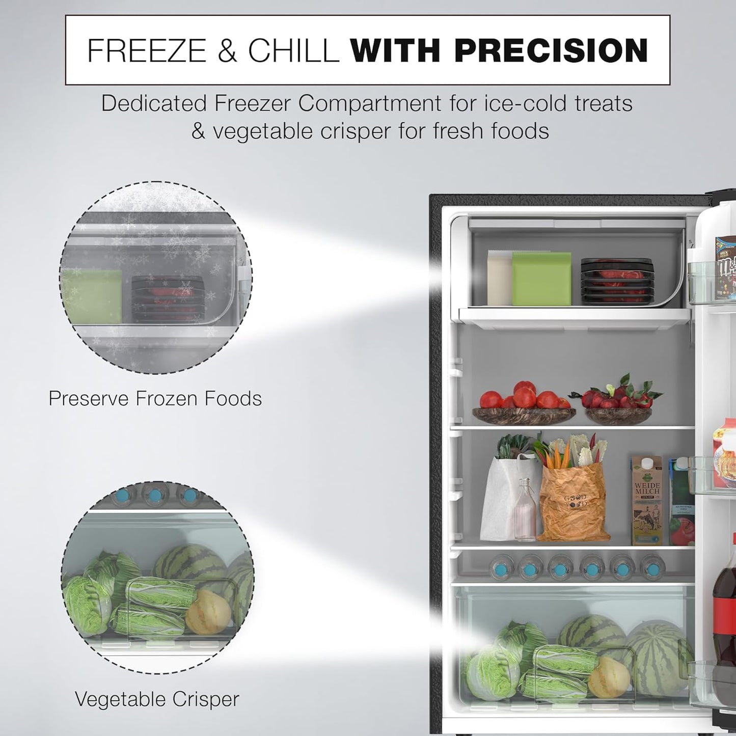 Nikai 140L Single Door Mini Refrigerator, NRF140G