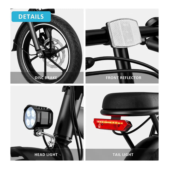 Wind Horse W2 A Electric Bike, W2 A (Black)