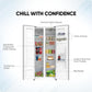 Nikai 750L Side by Side Refrigerator, NRF750SBSD5