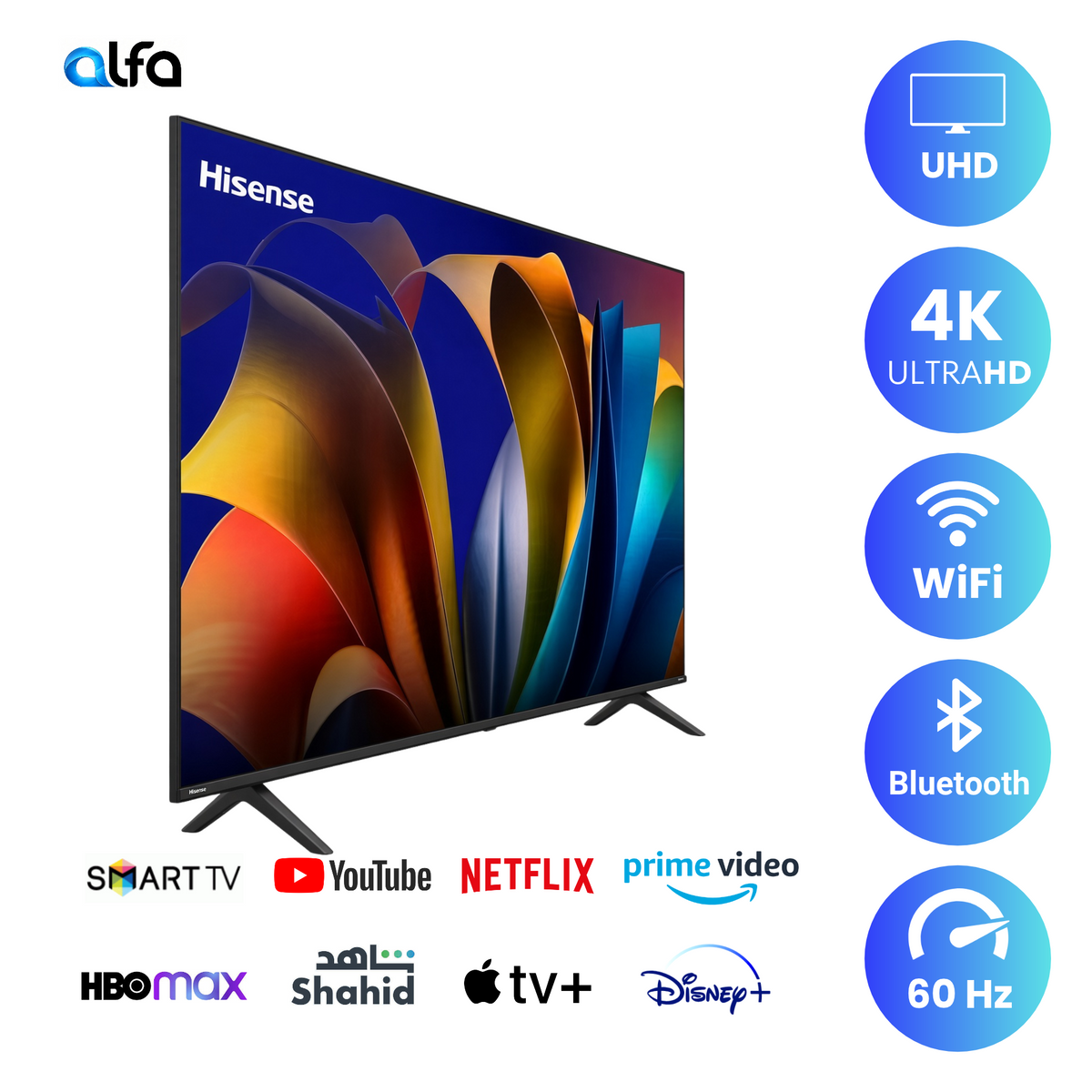 Hisense 75 inch Smart TV - 4K, 75E6N