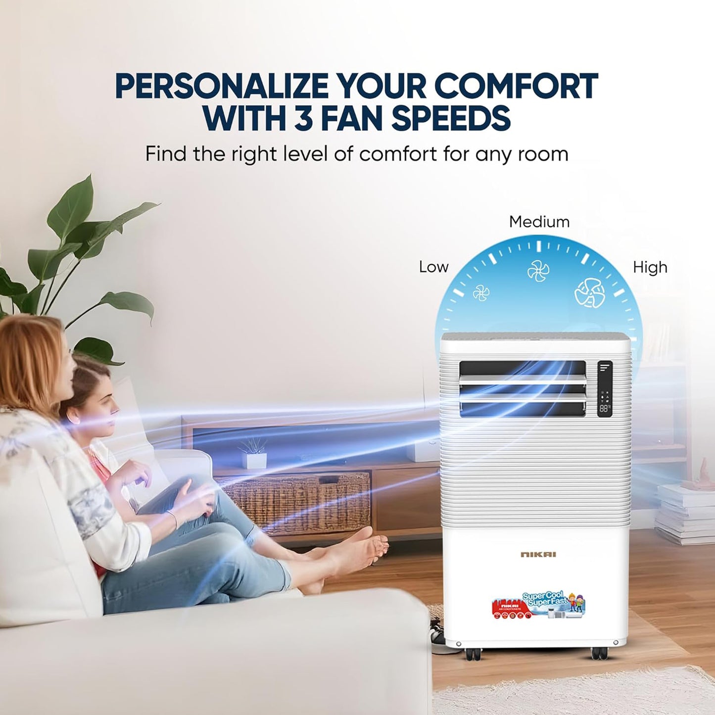 Nikai 1 Ton Portable Air Conditioner, NPAC12512A5