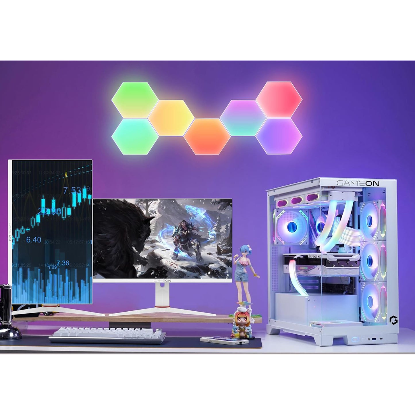 Gameon Arctic Pro Series 24 inch FHD Gaming Monitor – 360Hz, GOA24FHD360IPS