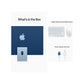 Apple iMac (24-inch, Apple M1 chip with 8‑core CPU and 8‑core GPU, 8GB RAM, 256GB) - Blue
