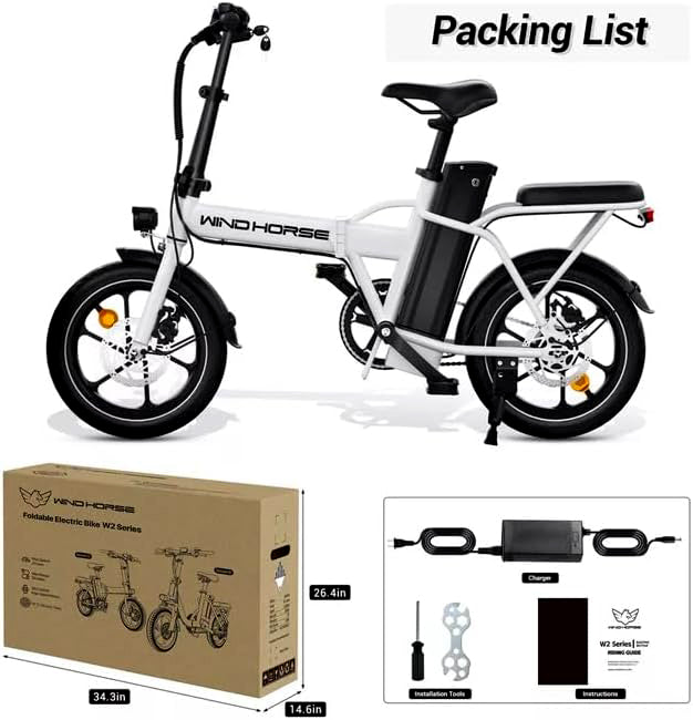 Wind Horse Electric Scooter 350W 30KM Range 35KM Speed, W2 A