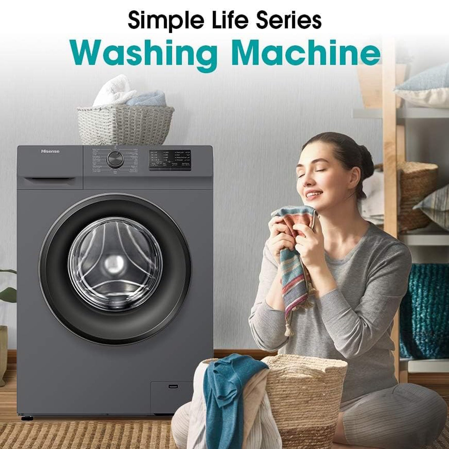 Hisense 7KG Fully Automatic Washing Machine, WFVB7012MT