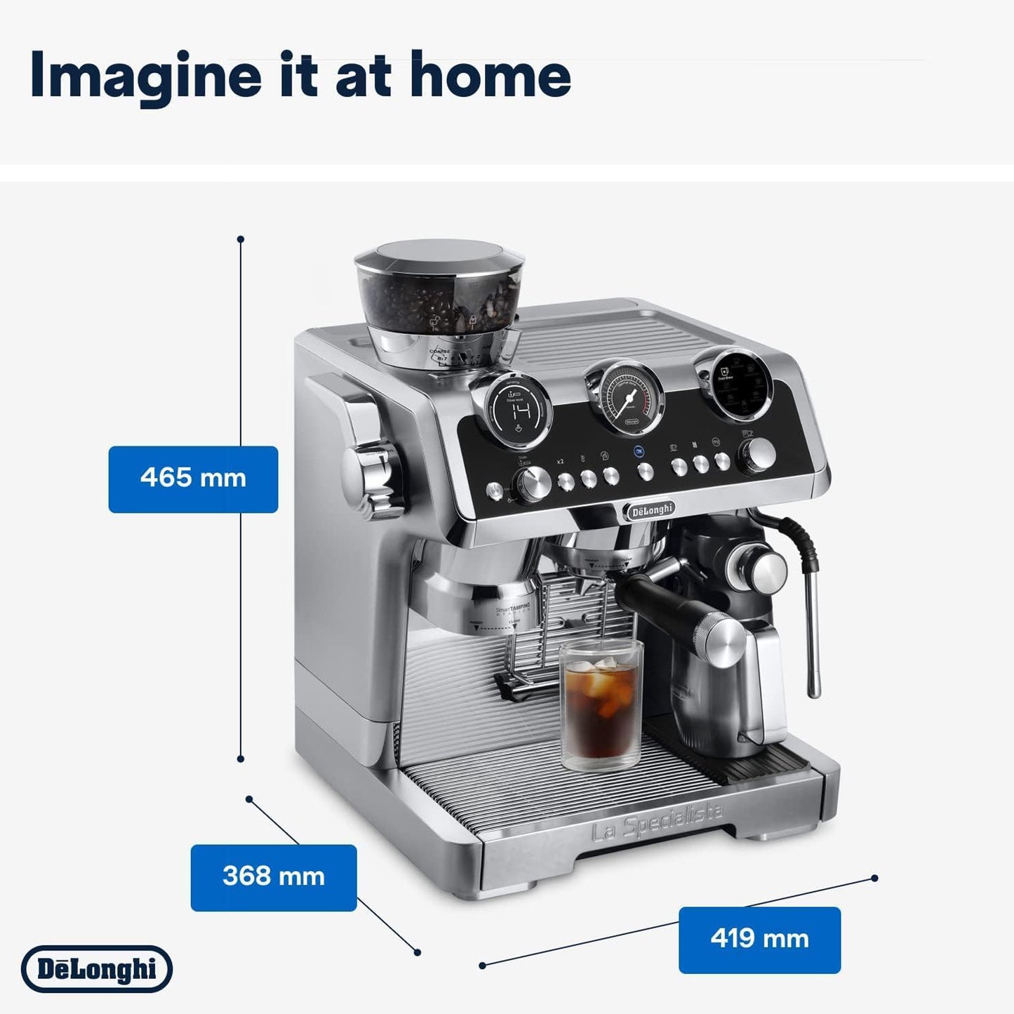 De'Longhi La Specialista Maestro Ultimate Cold Brew Manual Coffee Machine, EC9865.M