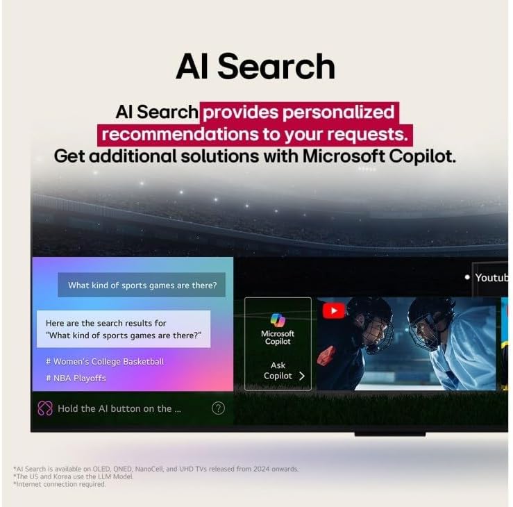 LG 75 inch Smart TV - 4K, 75UA85