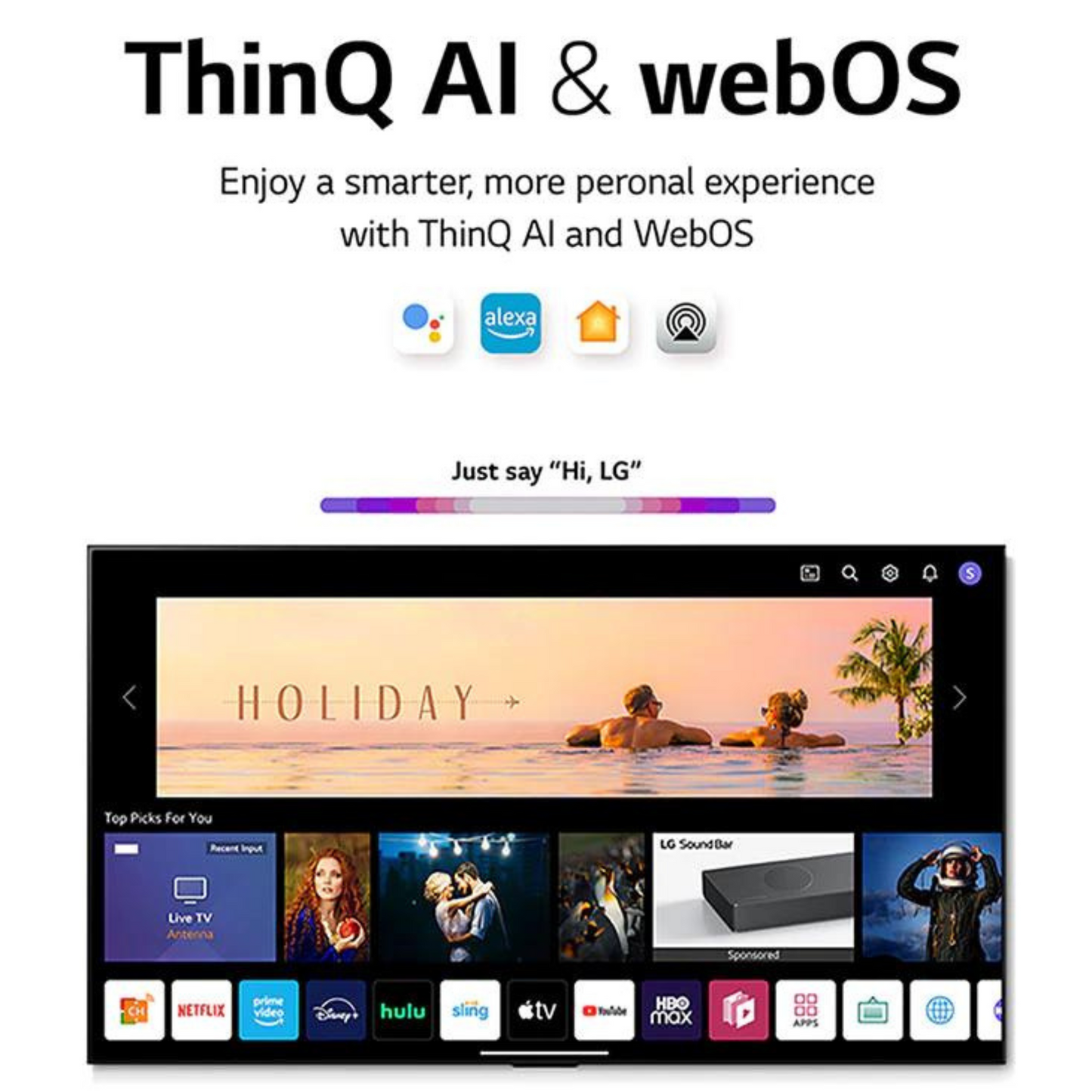 LG 70 inch Smart TV, 70UQ80