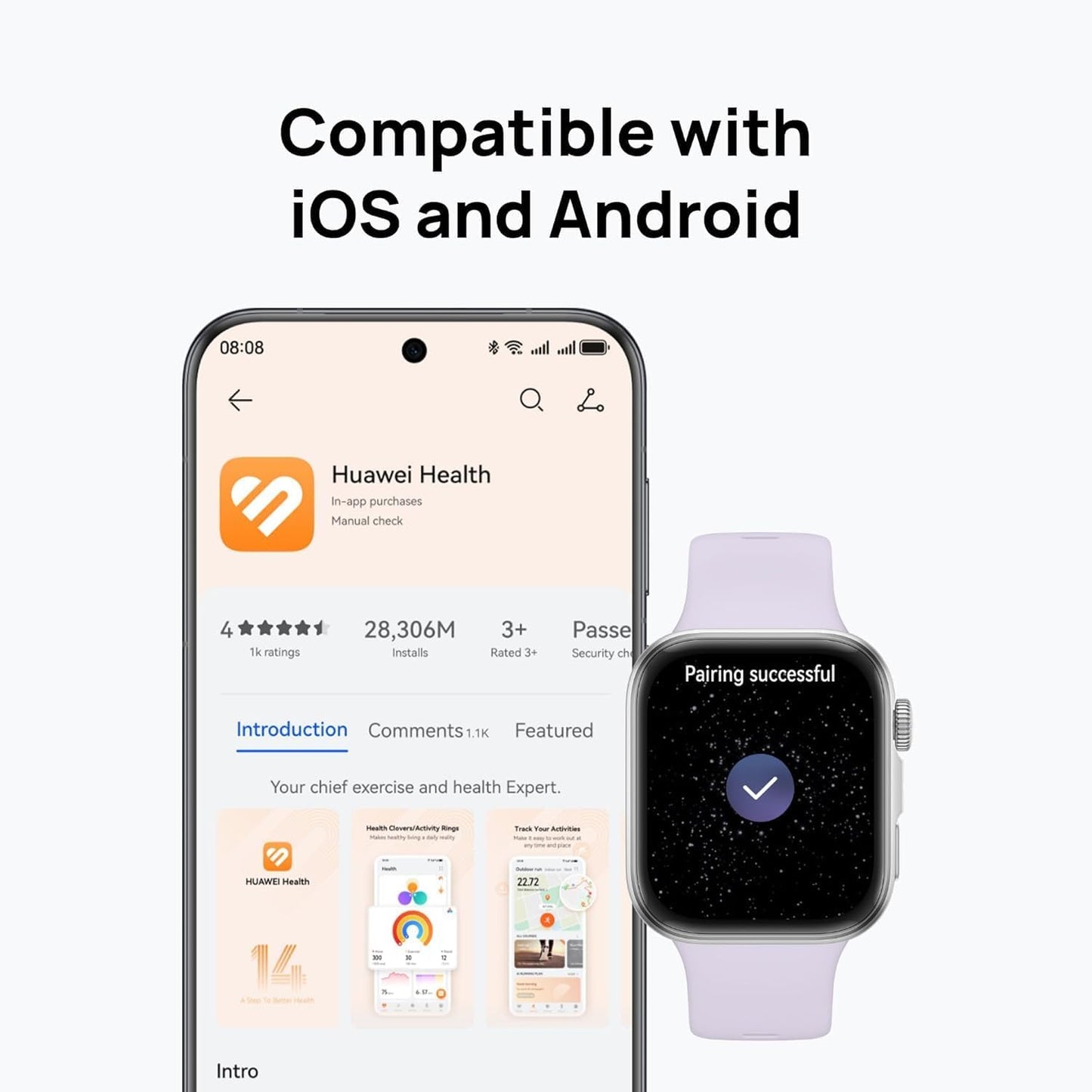 Huawei Fit 4 Smart Watch - Black