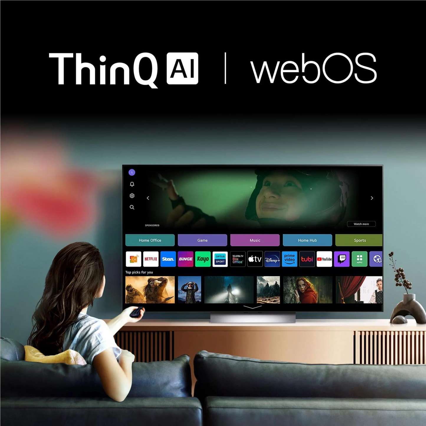 LG 43 inch Smart TV - 4K, 43UT81