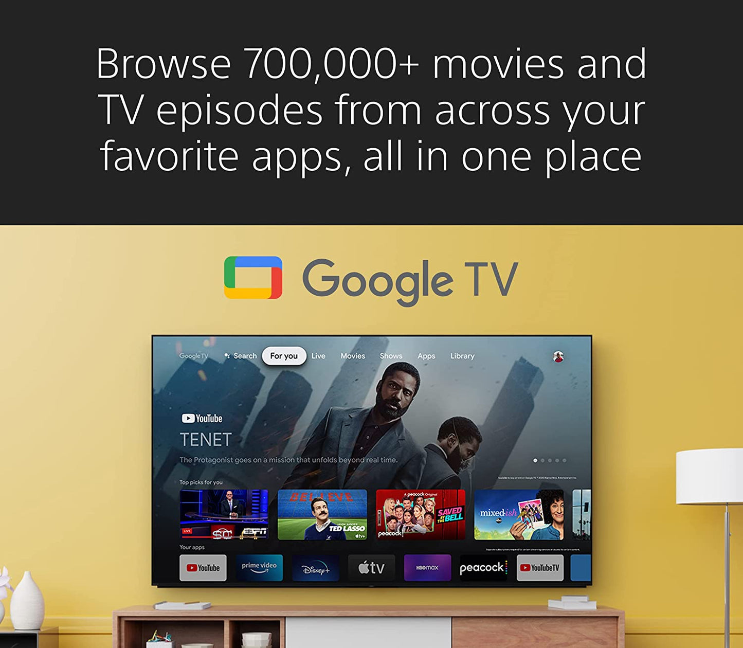 Sony 65 inch Android Smart OLED TV - 4K, 65A80K