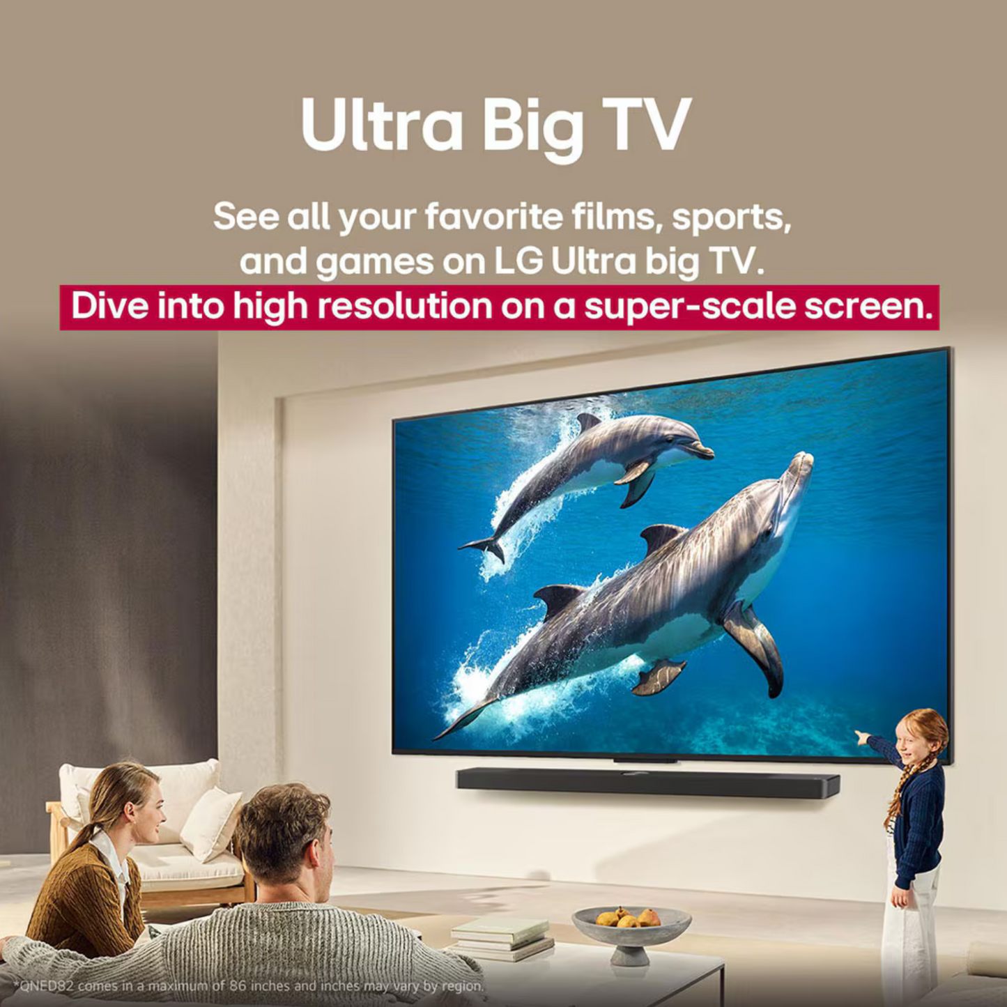 LG 65 inch Smart QNED TV - 4K - 120Hz, 65QNED86