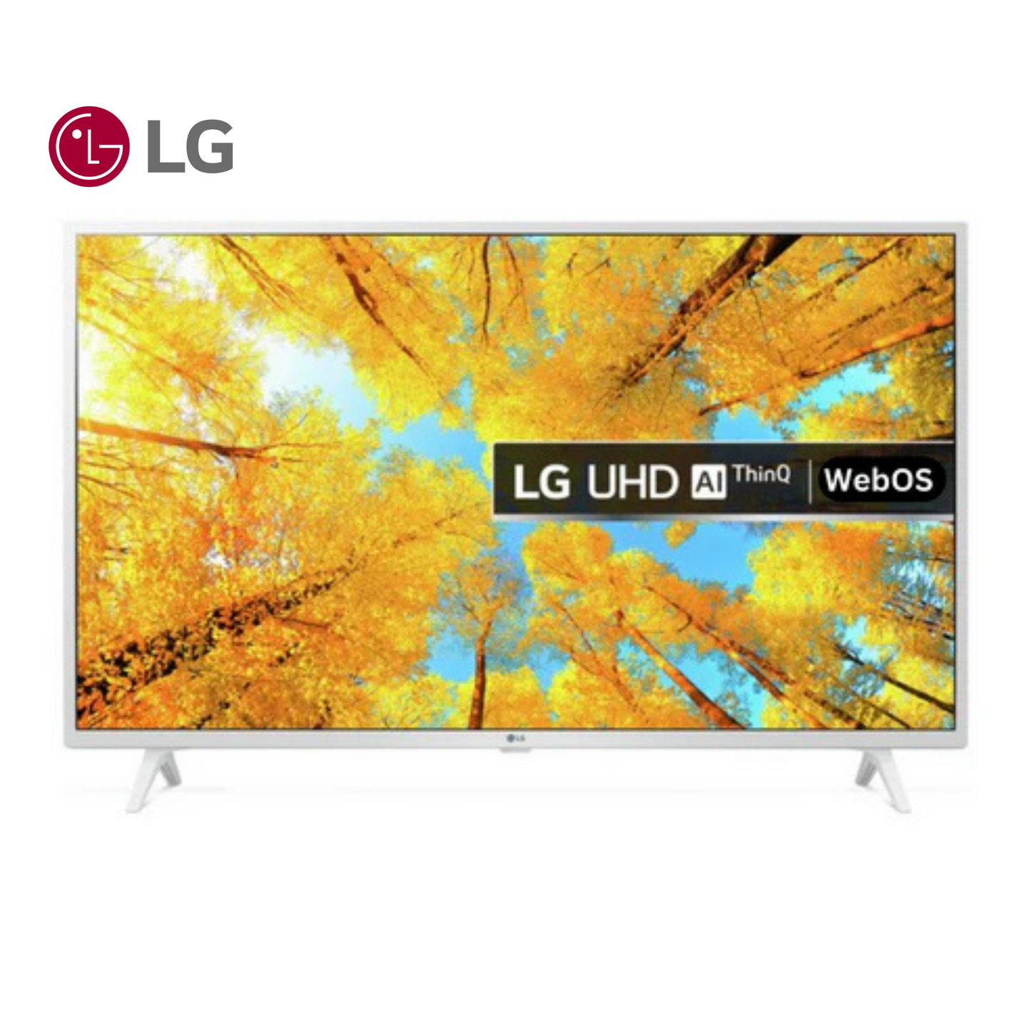 LG 43 inch Smart TV - 4K - White Edition, 43UQ76