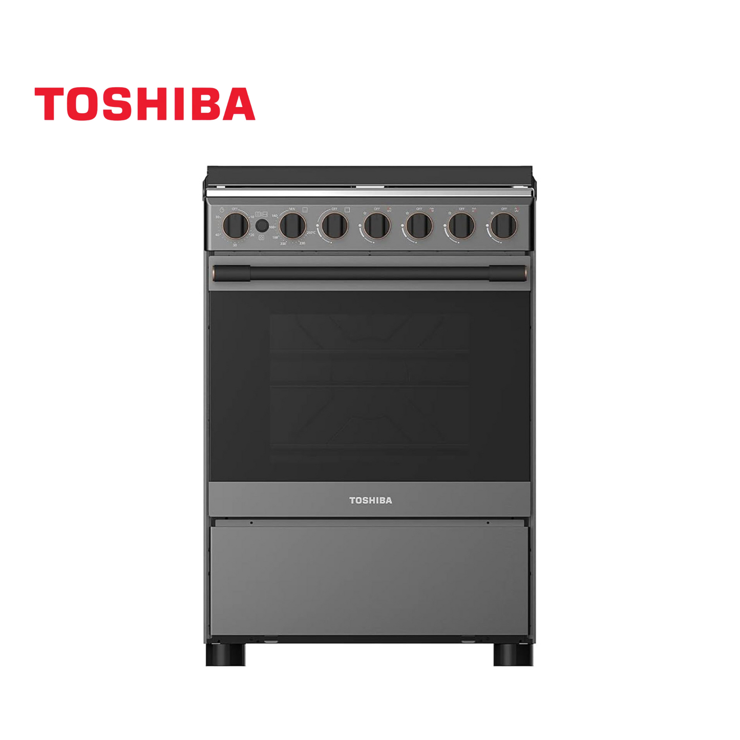 Toshiba 60X60Cm Freestanding Gas-Cooker, TBA-24BMG4G089KS