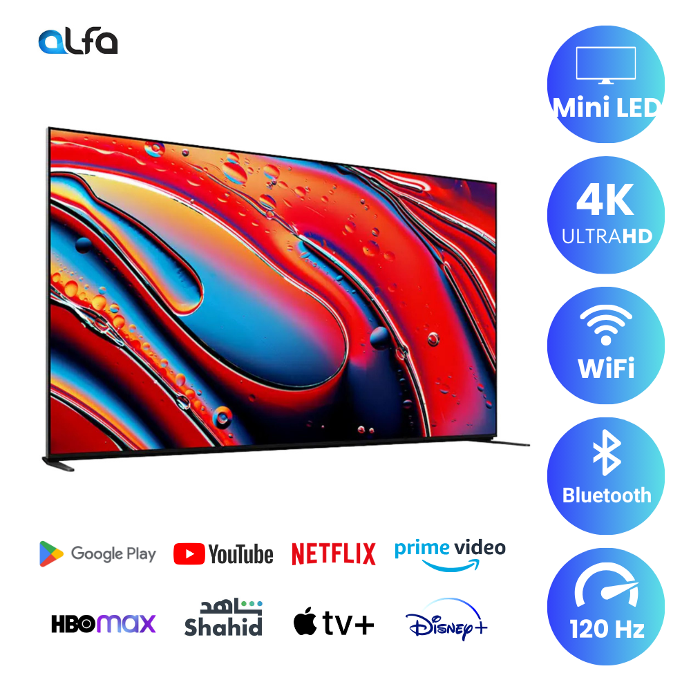 Sony 75 inch Bravia 9 Android Smart QLED Mini LED TV - 4K, 75XR90