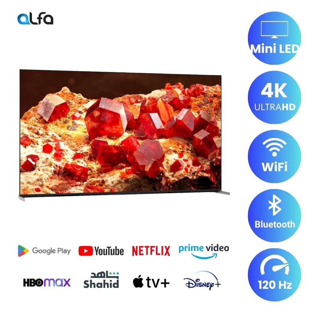 Sony 65 inch Smart Android Mini LED TV - 4K, 65X93L