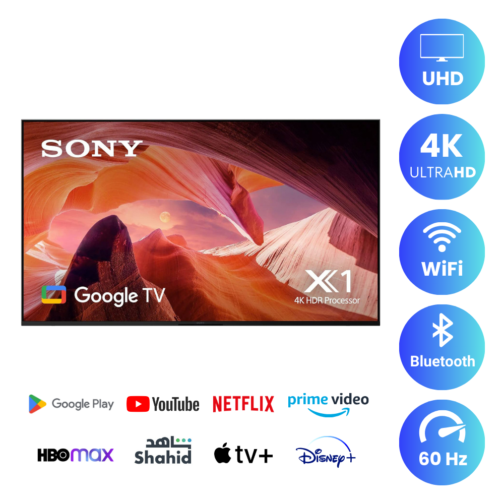 Sony 65 inch Smart Android TV - 4K, 65X80K