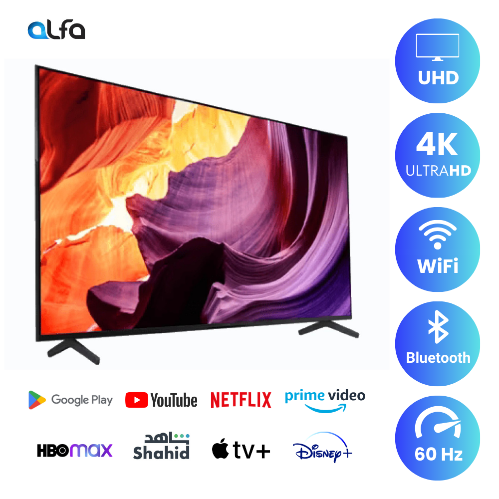 Sony 43 inch Smart Android TV - 4K, 43X80K