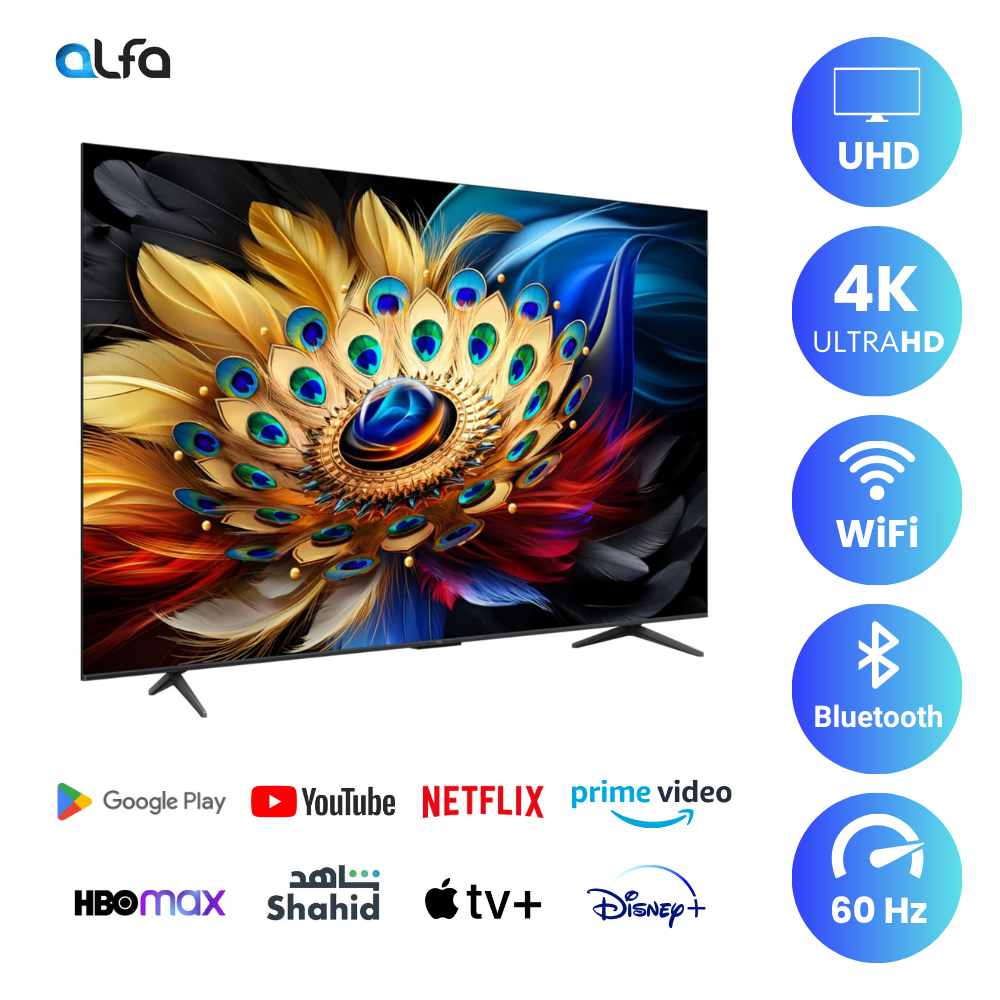 TCL 55 inch Android Smart QLED TV - 4K, 55C655