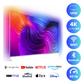 Philips 55 inch Smart TV - 4K - Ambient Light, 55PUS9000