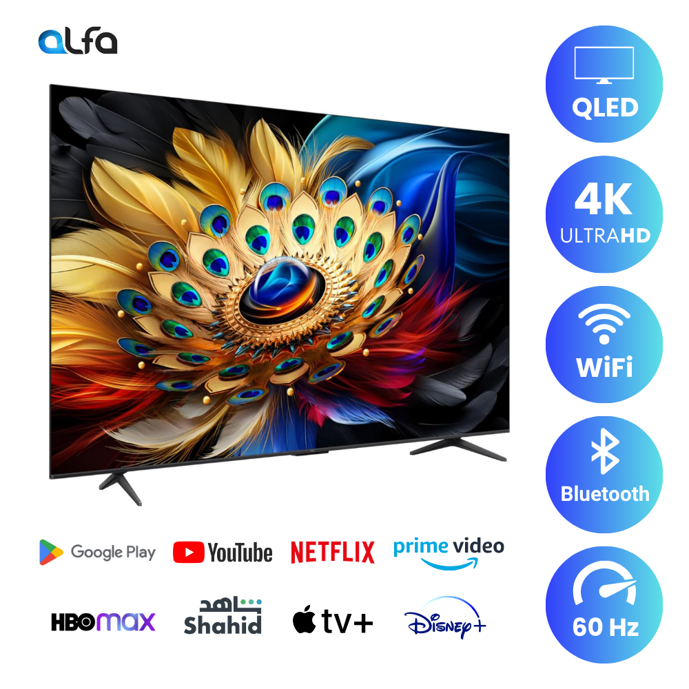 TCL 55 inch Android Smart QLED TV - 4K, 55C715