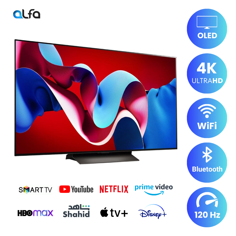 LG 77 inch Smart OLED TV - 4K - 120Hz, 77C4