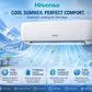 Hisense 1 Ton Rotary Split Air Conditioner - T3, AS-12CF4SWPHB00W