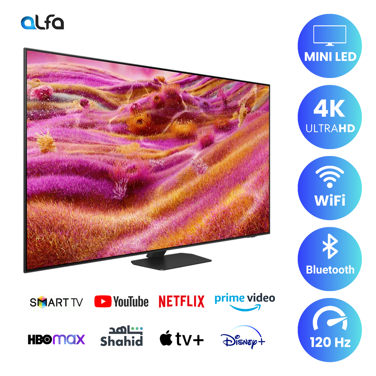 Samsung 55 inch Smart Neo QLED TV - 4K, 120Hz, 55QN90F
