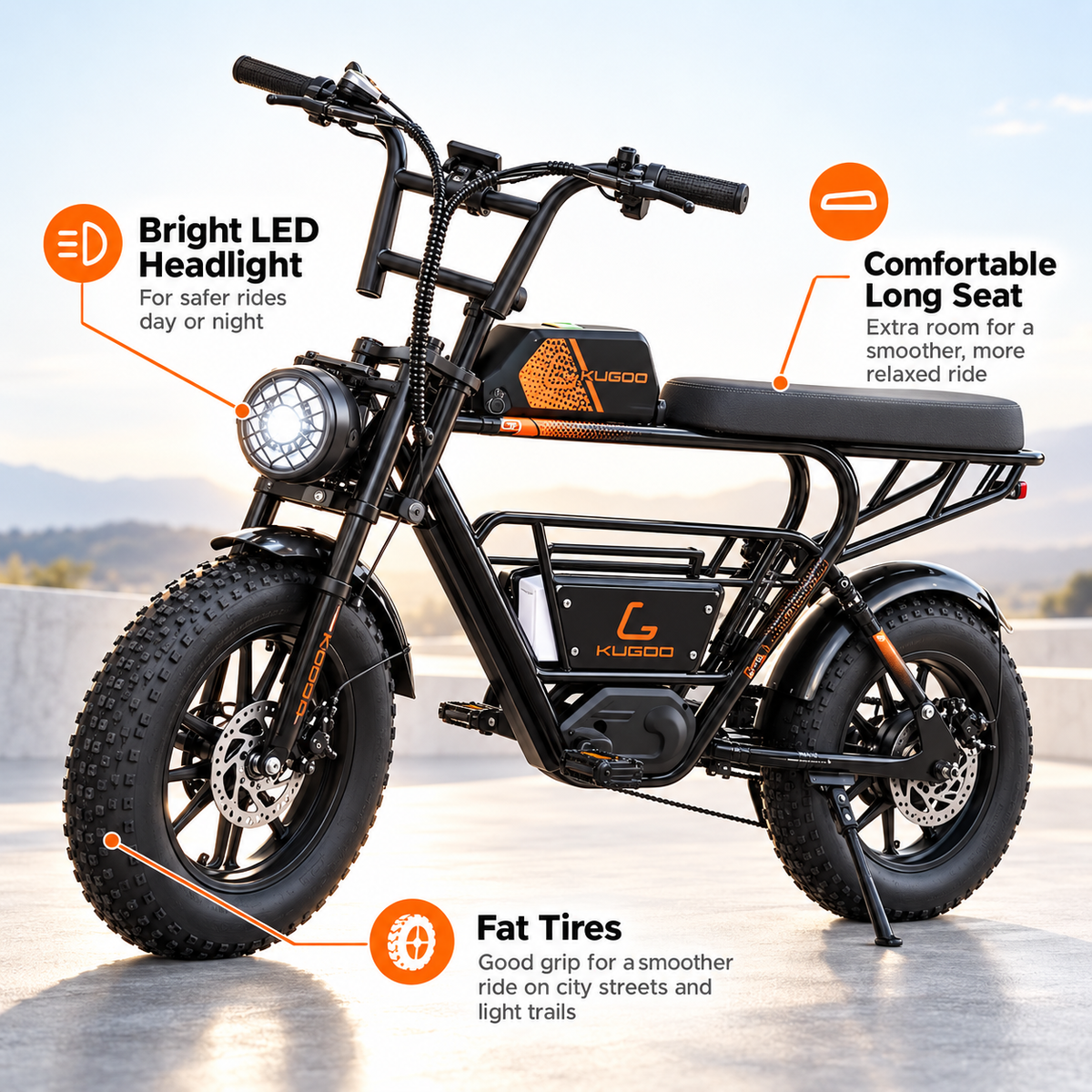 Kugoo Electric Scooter 750W 35KM Range 35KM Speed, T31