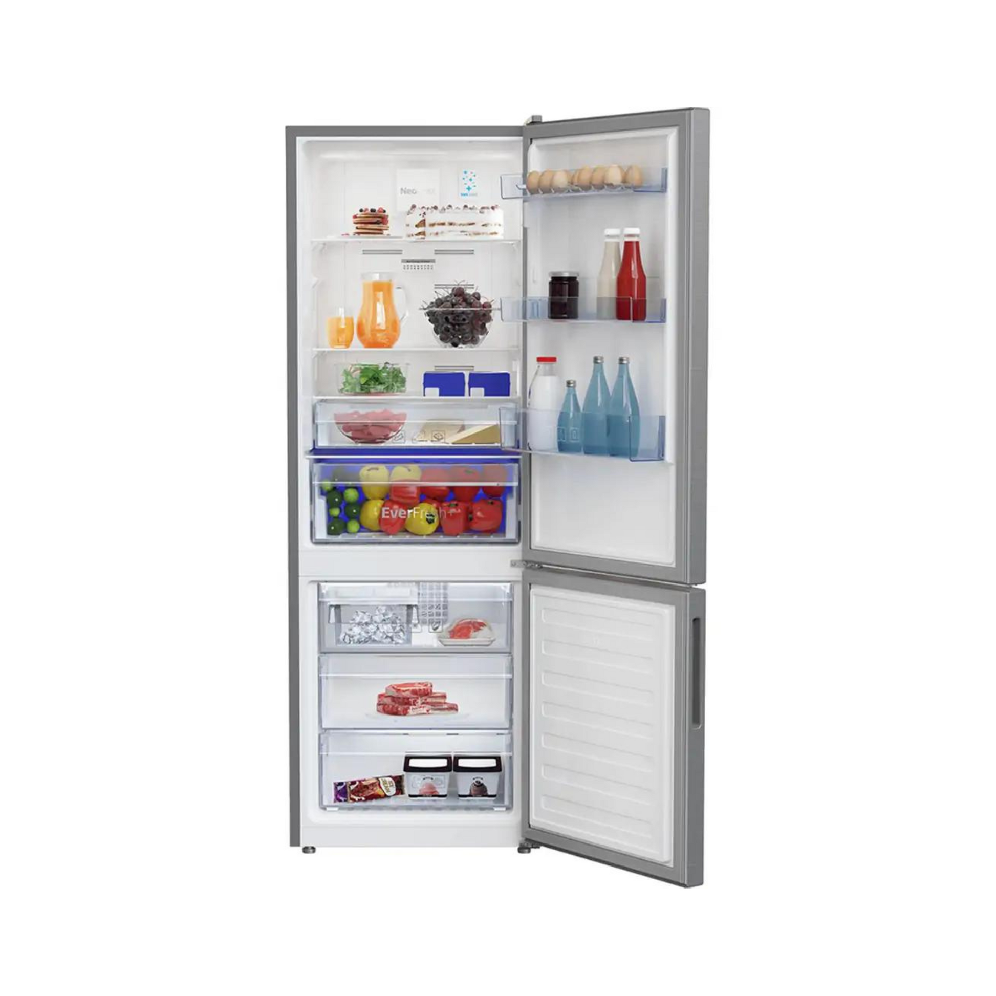 Beko 323L Inverter Double Door Refrigerator, RCNT340E50VZX