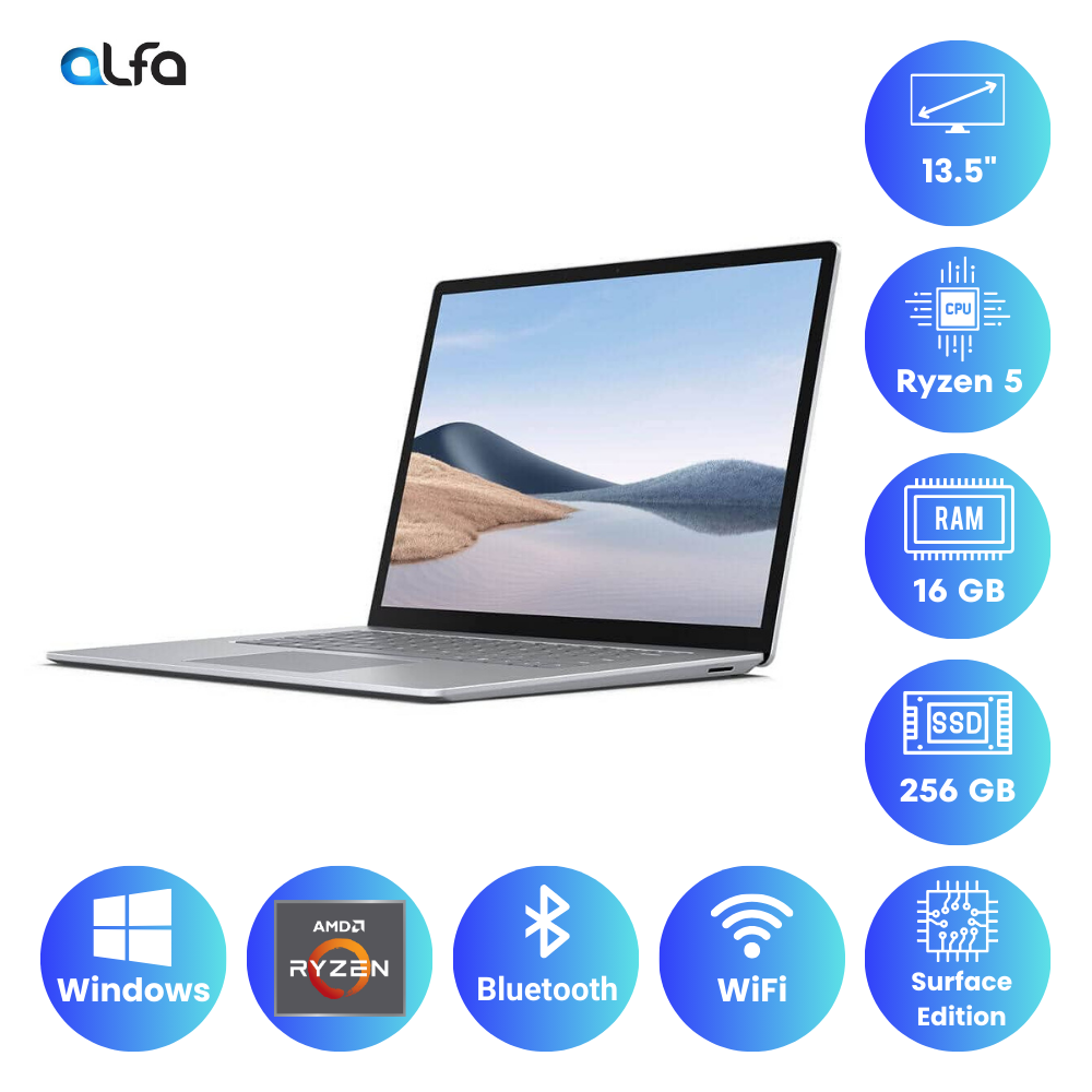 Microsoft Surface Laptop 4 – 13.5 inch Touch-Screen – AMD Ryzen 5  - 16GB RAM - 256GB SSD