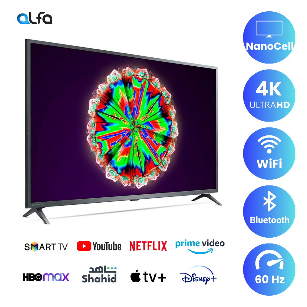 LG 75 inch NanoCell Smart TV - 4K, 75NANO82