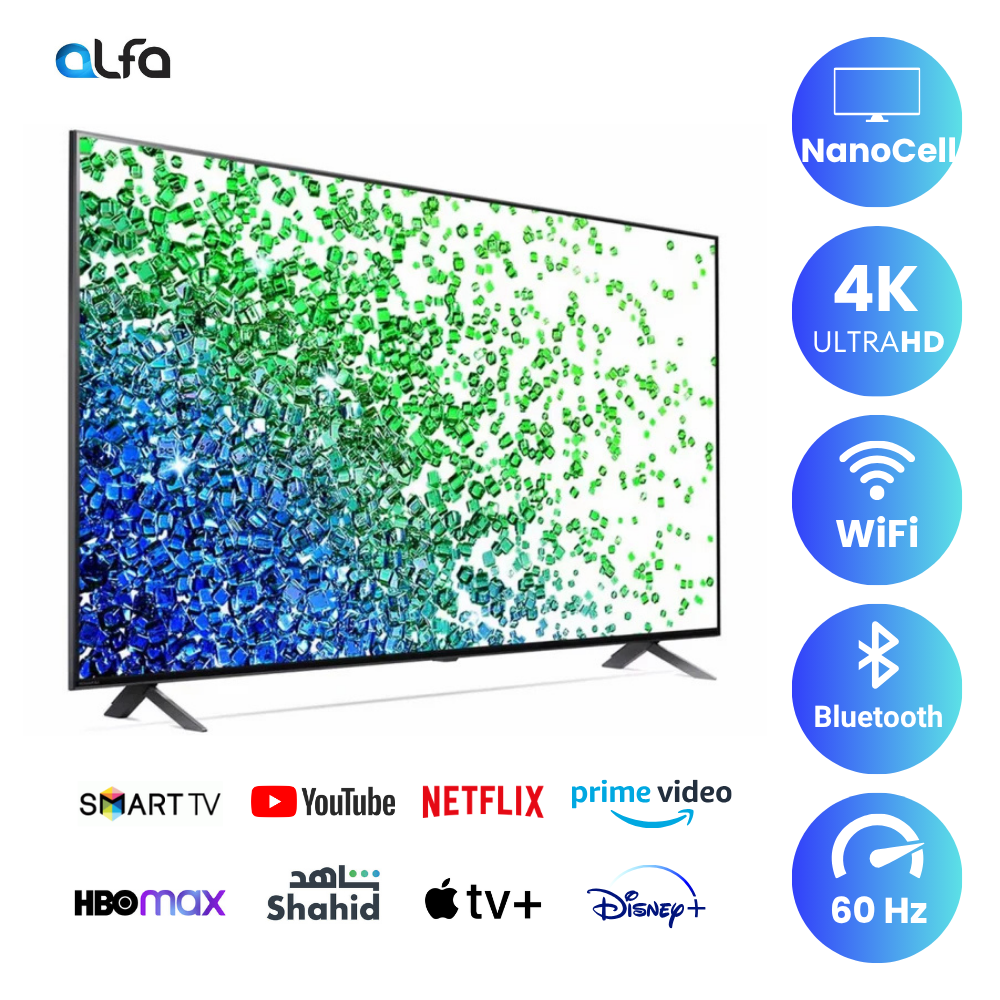 LG 55 inch NanoCell Smart TV - 4K, 55NANO81