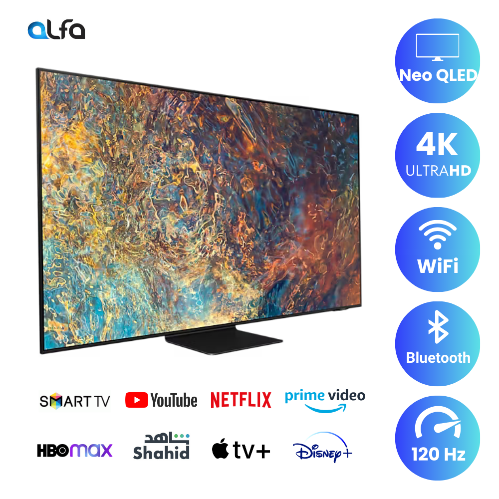Samsung 65 inch Smart Neo QLED TV - 4K, 65QN90A