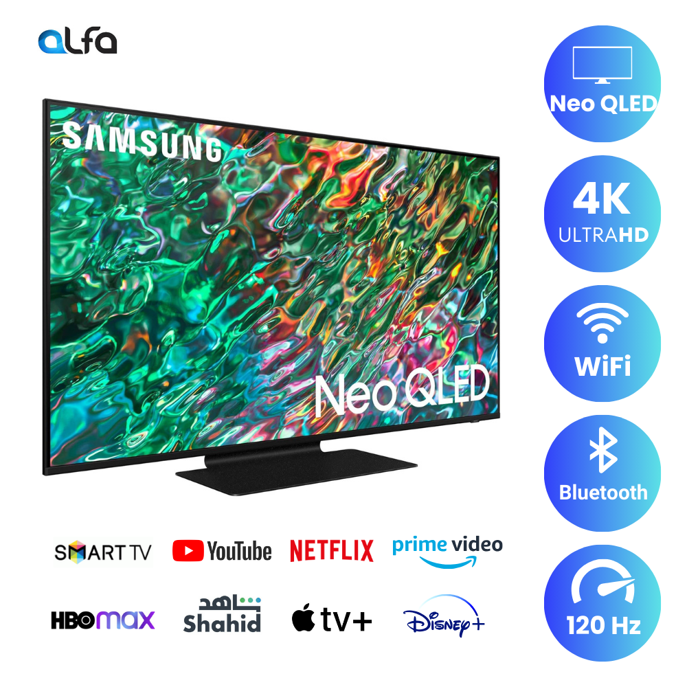 Samsung 65 inch Smart Neo QLED TV - 4K, 65QN90F