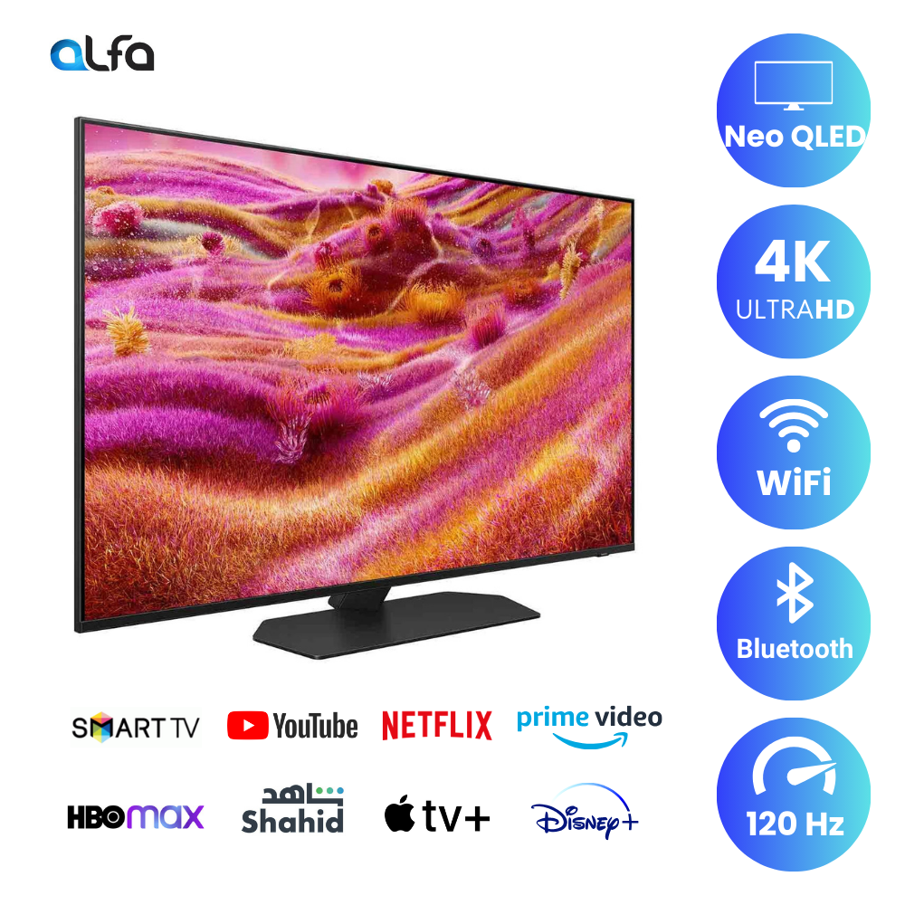 Samsung 65 inch Smart Neo QLED TV - 4K, 65QN90F