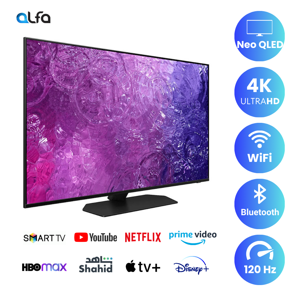 Samsung 75 inch Smart Neo QLED TV - 4K, 75QN90C