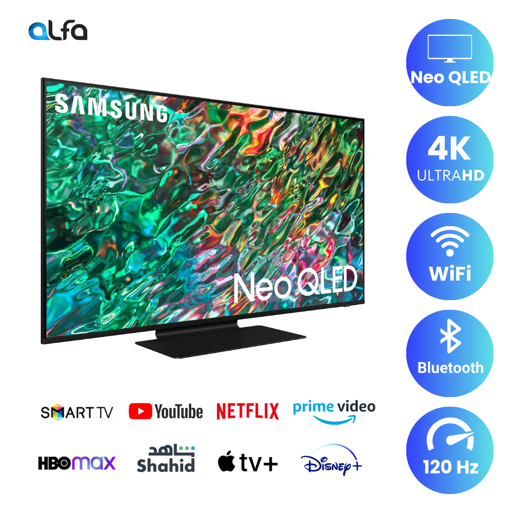 Samsung 75 inch Smart Neo QLED TV - 4K, 75QN90B