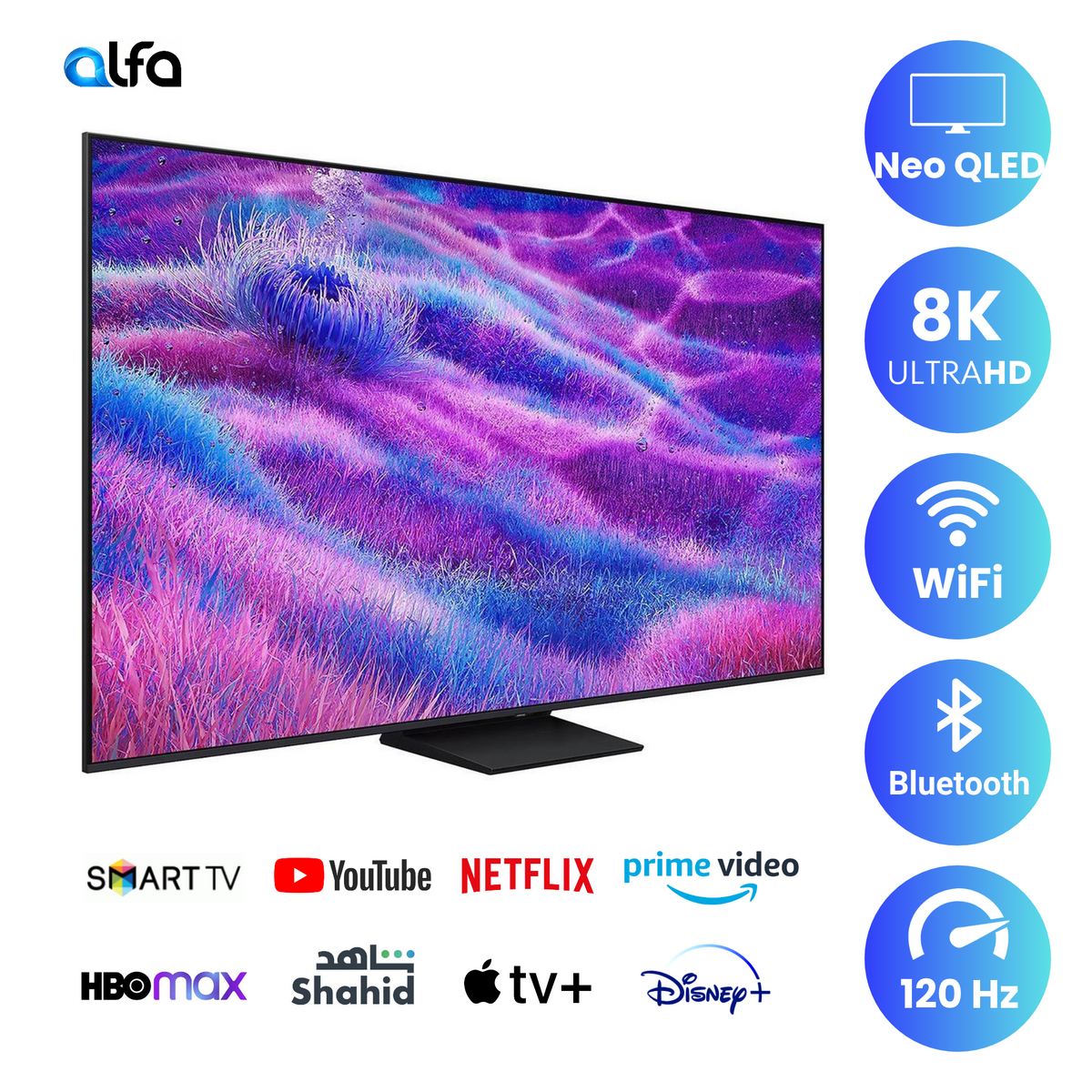 Samsung 85 inch Smart Neo QLED TV - 4K - 120Hz, 85QN80F