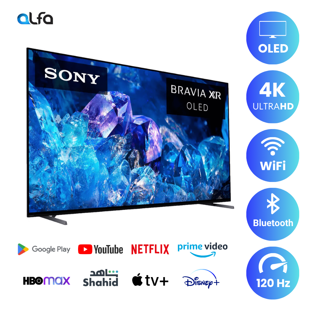 Sony 65 inch Android Smart OLED TV - 4K, 65A80K
