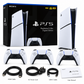Sony PlayStation 5 Gaming Console Slim – Digital Edition with 3 Controllers, PS5