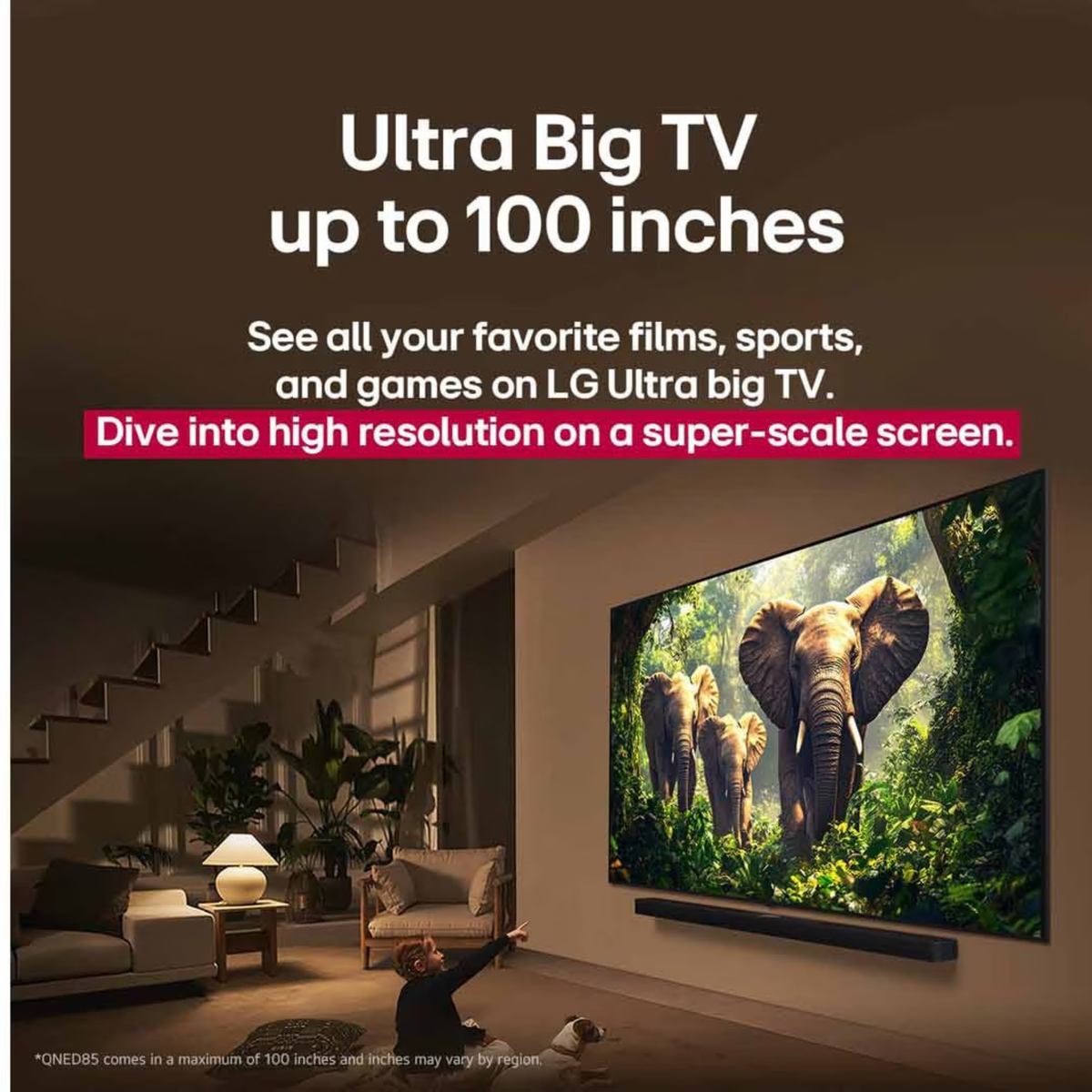 LG 86 inch Smart QNED Mini LED TV - 4K - 120Hz, 86QNED86A