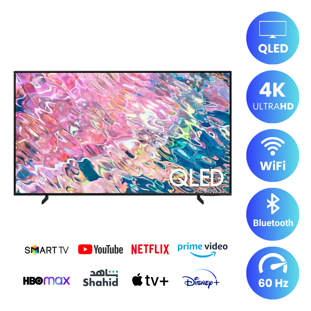 Samsung 55 inch Smart QLED TV - 4K, 55Q60B