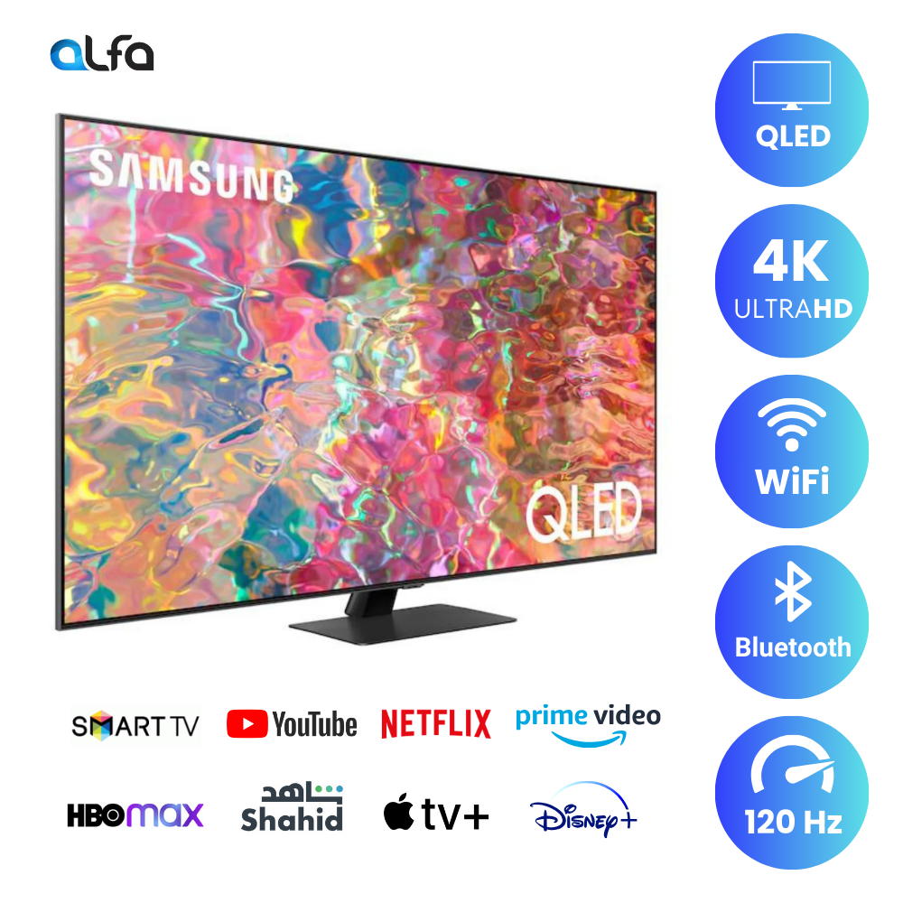 Samsung 55 inch Smart QLED TV - 4K, 55Q80B