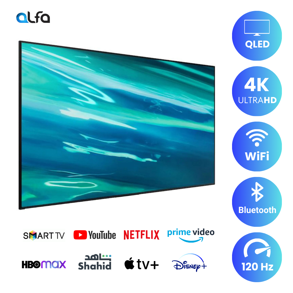 Samsung 65 inch Smart QLED TV - 4K, 65Q80A