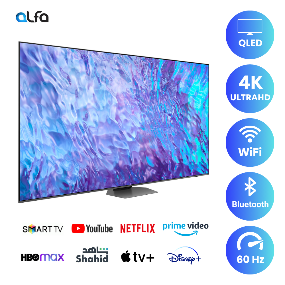 Samsung 50 inch Smart QLED TV - 4K, 50Q80C