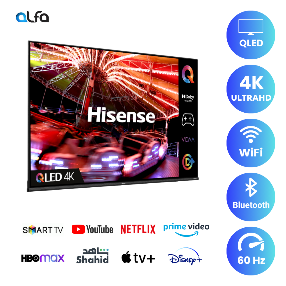 Hisense 75 inch Smart QLED TV - 4K, 75E7NQ