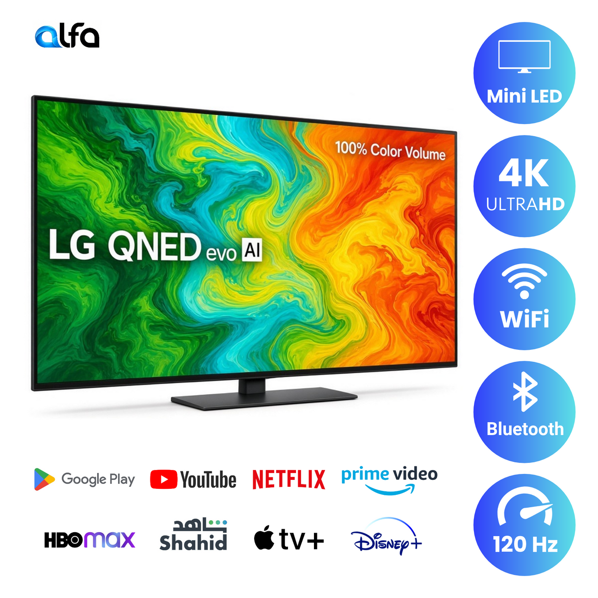 LG 55 inch Smart QNED TV - 4K, 55QNED86 Mini LED