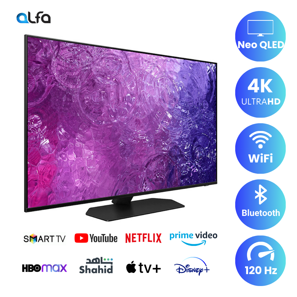 Samsung 55 inch Smart Neo QLED TV - 4K, 55QN90C