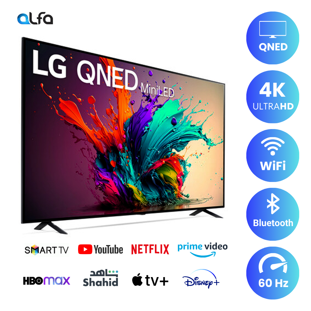 LG 55 inch Smart QNED TV - 4K, 55QNED75